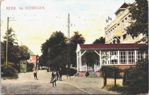 Netherlands Beek bij Nijmegen Tram Vintage Postcard 03.82