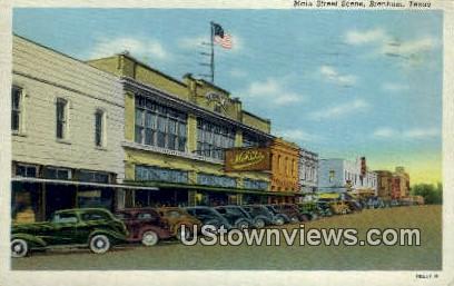 Main Street Brenham TX 1954