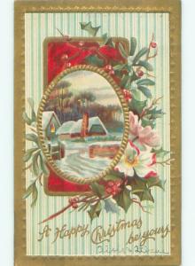 Divided-Back CHRISTMAS SCENE Great Postcard AA0136