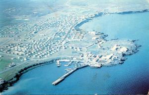 Iceland Village Of Keflavik Aerial View