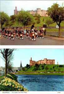 2~4X6 Postcards Inverness, Scotland  BRITISH LEGION PIPE BAND~CASTLE~RIVER NESS