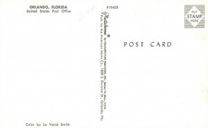 Vintage Postcard United States Post Office Orlando Florida FL Plastichrome
