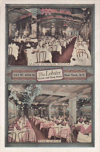 New York City Interior Main Dining Room and The Cave The Lobster Restaurant O...