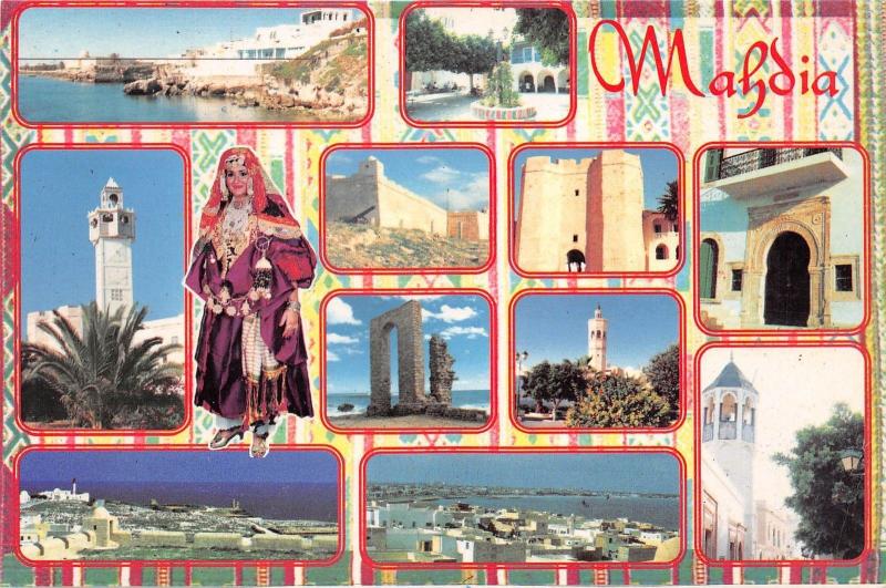 BG21163 mahdia tunisia types folklore woman