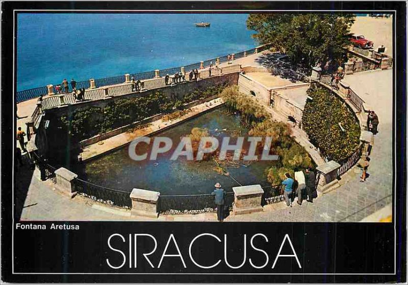 Postcard Modern Siracusa Fountain Arethusa