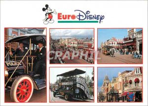 Postcard Modern Euro Disneyland Main Street USA Mickey Mouse