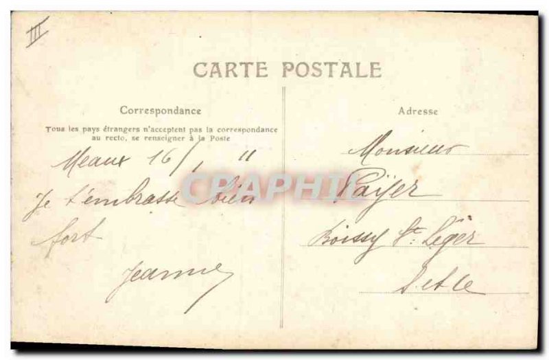 Old Postcard Bank Caisse d & # 39Epargne Meaux