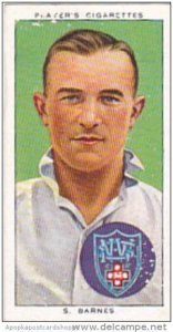 Player Cigarette Card Cricketers 1938 No 36 S Barnes New South Wales