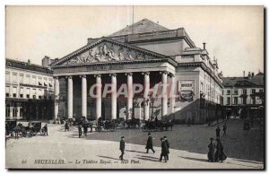 Old Postcard Belgium Brussels Royal Theater