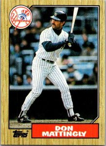 1987 Topps Baseball Card Don Mattingly New York Yankees sk2381.55