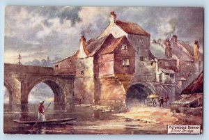 Durham England Postcard Elvet Bridge c1910 Unposted Oilette Tuck Art