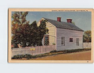 Postcard General Meade's Headquarters Gettysburg Pennsylvania USA