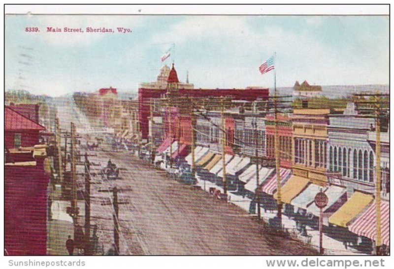 Main Street Sheridan Wyoming 1909