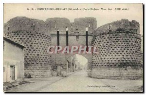 Postcard Old Montreuil Bellay M and L Porte St Jean