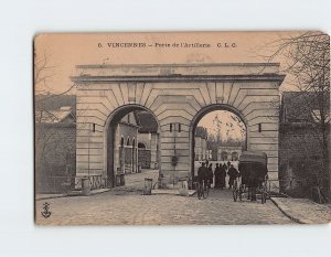 Postcard Porte de l Artillerie Vincennes France