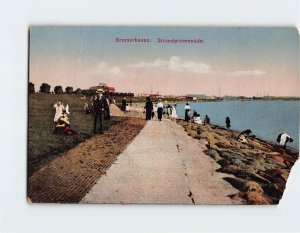 Postcard Strandpromenade, Bremerhaven, Germany