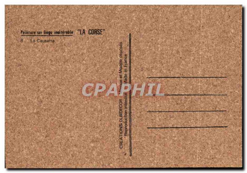 Old Postcard The Causette Donkey Folklore