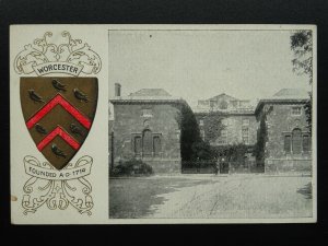 Oxford Varsity City WORCESTER COLLEGE Founded A.D.1714 c1905 Postcard