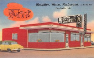 Fayetteville North Carolina Houghton House Restaurant Vintage Postcard AA72096