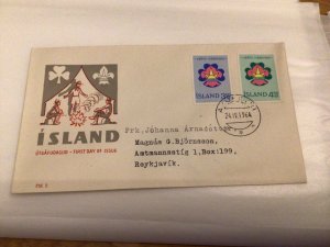 Iceland 1964 Scouts  first day cover Ref 60429 