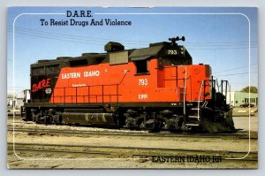 1997 Eastern Idaho Railroad D.A.R.E. GP-35L Unit 793 Locomotive Postcard