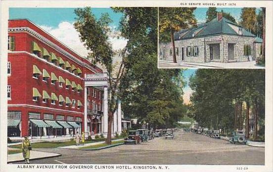 New York Kingston Albany Avenue From Governor Clinton Hotel