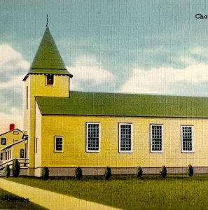 Chapel Church Postcard Camp Chaffee Arkansas 1943 PCBG11A