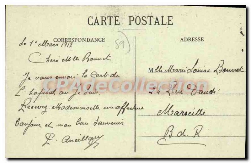 Old Postcard From Dunkirk Sanatorium Zuydcoote