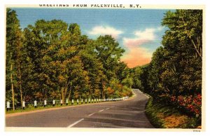 Postcard HIGHWAY SCENE Palenville New York NY AQ7301