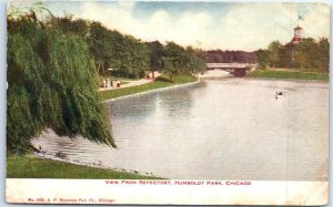 Postcard - View From Refectory, Humboldt Park - Chicago, Illinois