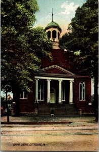 View of Christ Church, Gettysburg PA Vintage Postcard L41