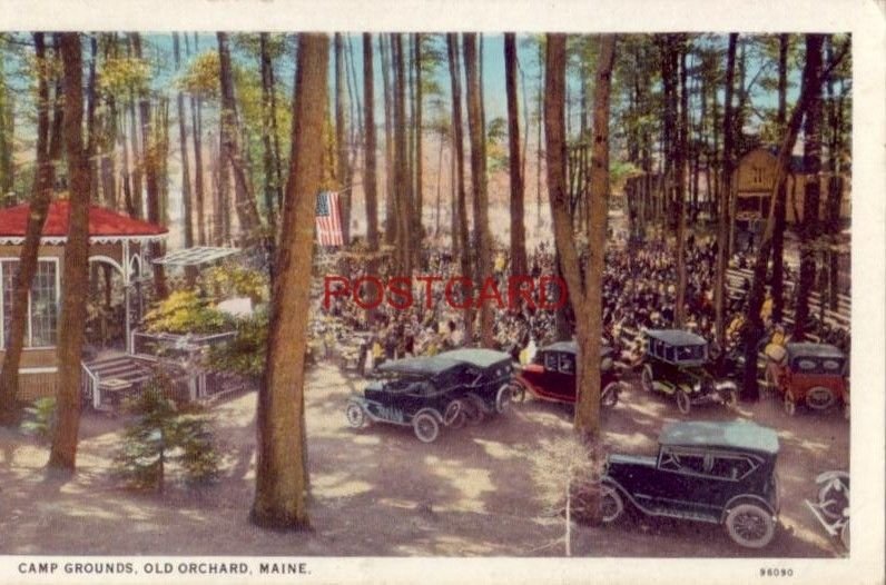 1930 CAMP GROUNDS, OLD ORCHARD, MAINE vintage autos