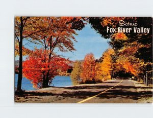 Postcard Scenic Fox River Valley Illinois USA