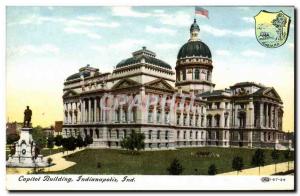 Postcard Old Capitol Building Indianapolis Ind