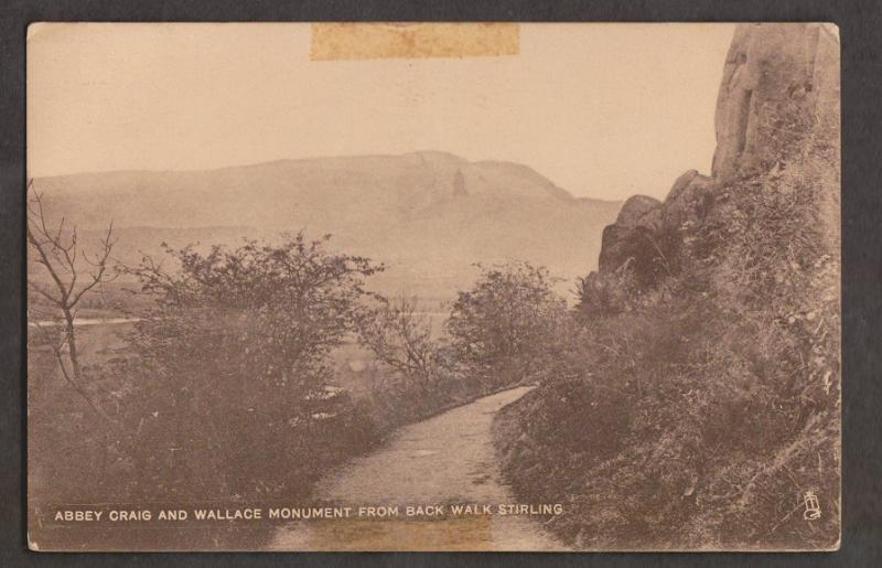 Abbey Craig & The Wallace Monument From Back Walk Sterling - Used