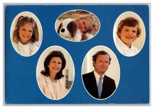 H.M. King Carl XVI Gustaf H.M. Queen Silvia Postcard Continental View Card 