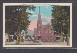 NEW YORK, GRANVILLE, BAPTIST CHURCH, QUAKER STREET, c1950 ppc., unused.