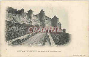 Old Postcard Cite Carcassonne Montee the Aude Gate