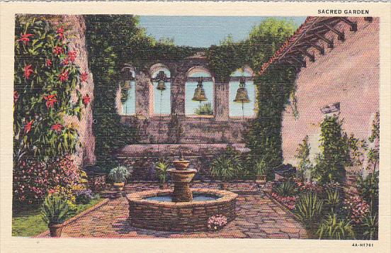 Sacred Garden Mission San Juan Capistrano California Curteich