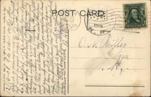 Mississippi River Rafting Steamer Ship Kit Carson Postcard