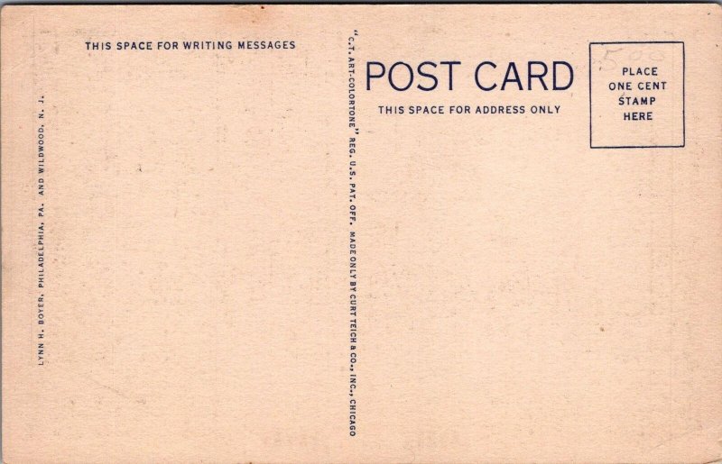 Postcard Country Home Mr Mrs PS DuPont Longwood Between Kennett + Wilmington DE