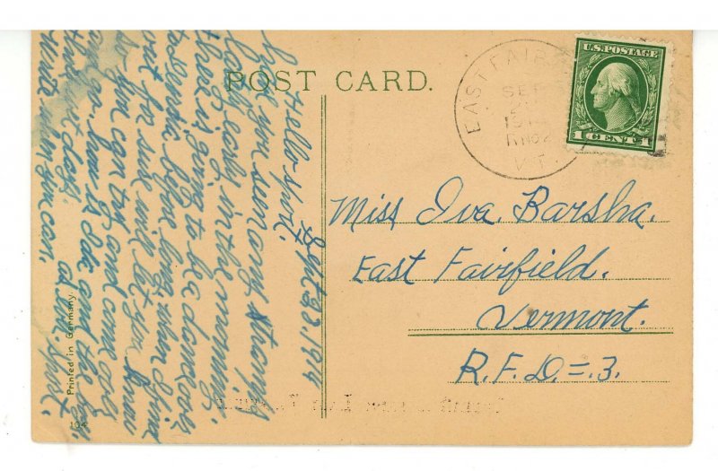 VT - East Fairfield. Greetings from… 