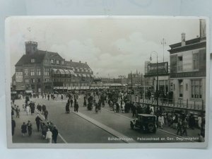 Scheveningen Palacestraat en Gev Deynootplein 1930 Vintage Netherlands Postcard