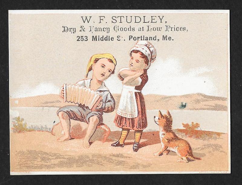 VICTORIAN TRADE CARDS Kids General Dry & Fancy Goods