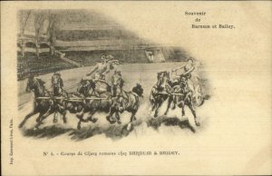 Barnum & Bailey Circus Course de Chars c1900 French Issued Postcard