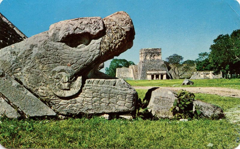 Mexico - Yucatan, Chichen Itza. Plumed Serpent, Temple of the Jaguar