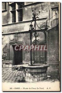 Postcard Old Paris Musee de Cluny the Well