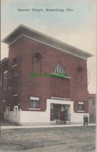 America Postcard - Masonic Temple, Miamisburg, Ohio SW7319