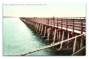 Ogden-Lucin Cut-Off Across Great Salt Lake Utah Postcard