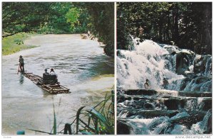Rafting, Dunn's River Falls, JAMAICA, 40-60's